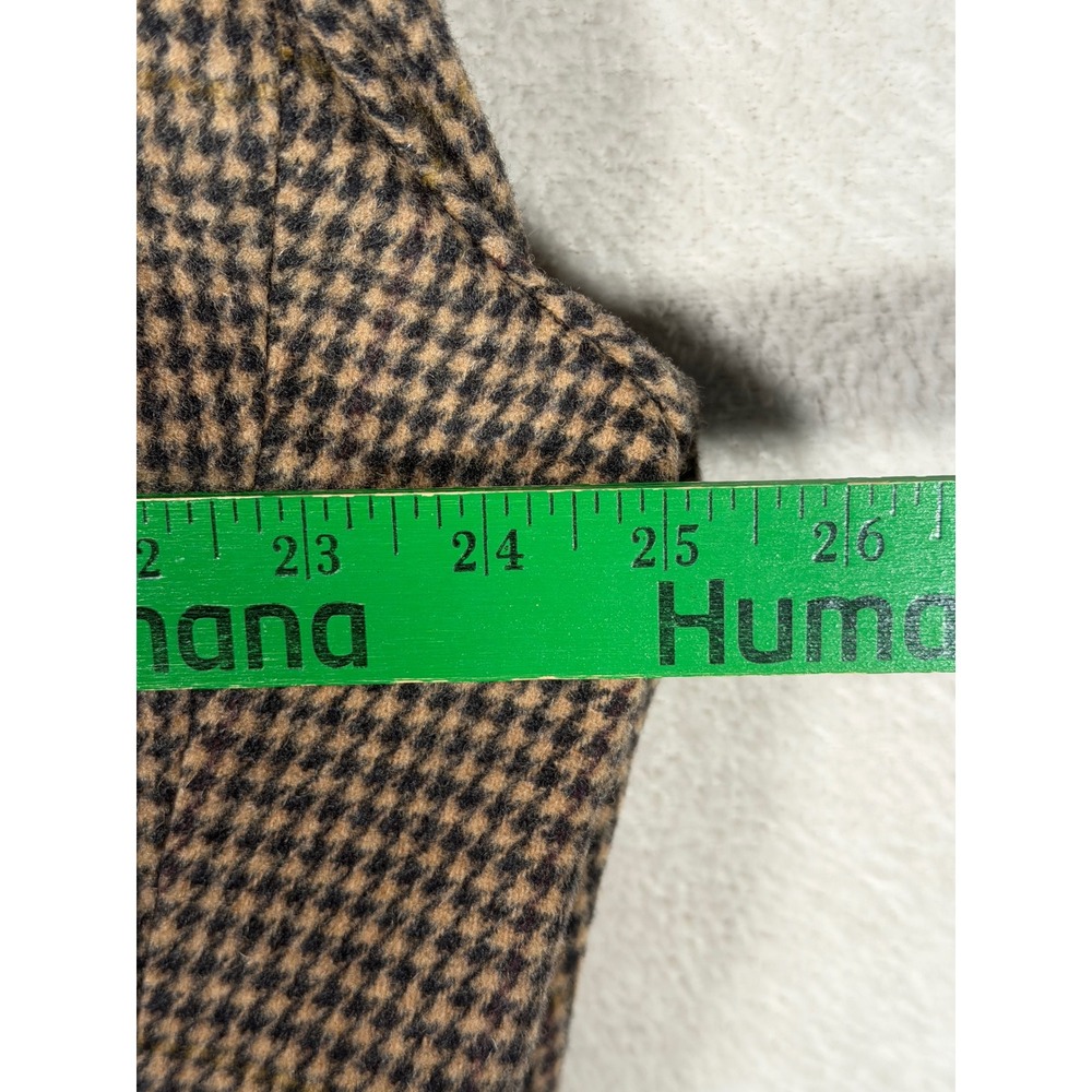Tailors Row by Deansgate Mens 48L Brown Houndstooth Blazer Sport Coat USA Made - Picture 10 of 11
